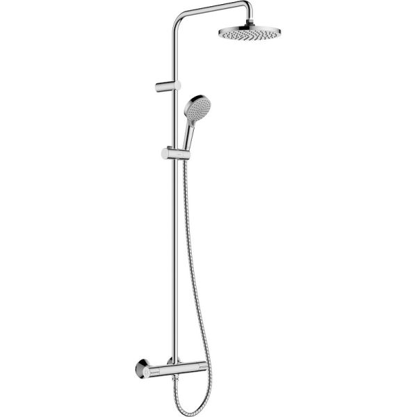 Душевая система Showerpipe 200 1jet с термостатом Hansgrohe Vernis Blend 26276000, хром