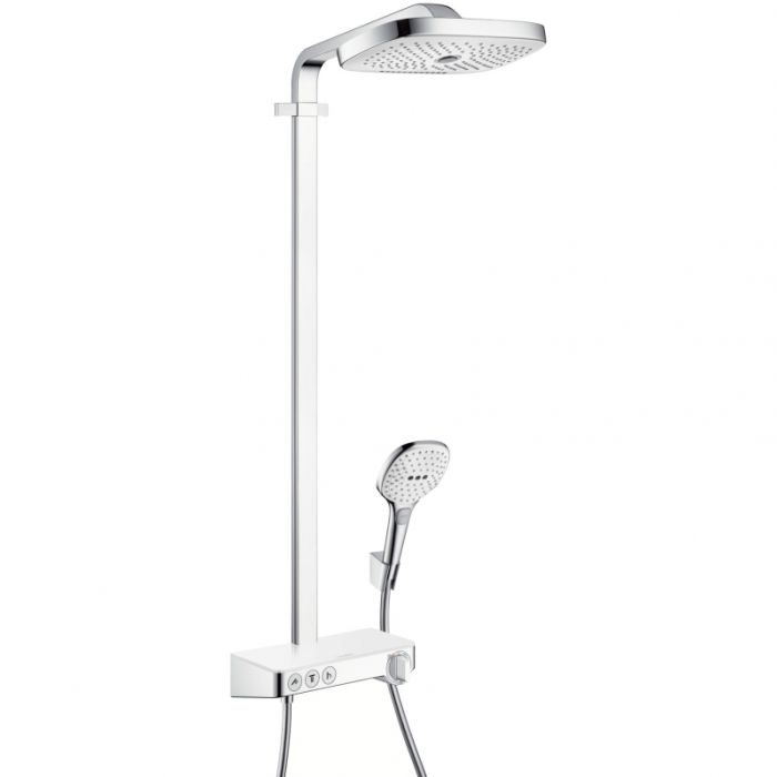 Душевая стойка Hansgrohe Raindance Select Push 300 3jet Showerpipe белый/хром 27127400