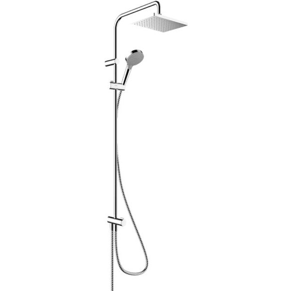 Душевая система Showerpipe 230 1jet Hansgrohe Vernis Shape Reno 26282000 хром