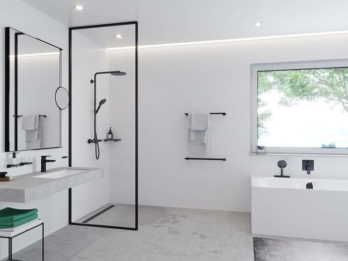 Держатель банных полотенец AddStoris Hansgrohe 41747700, матовый белый