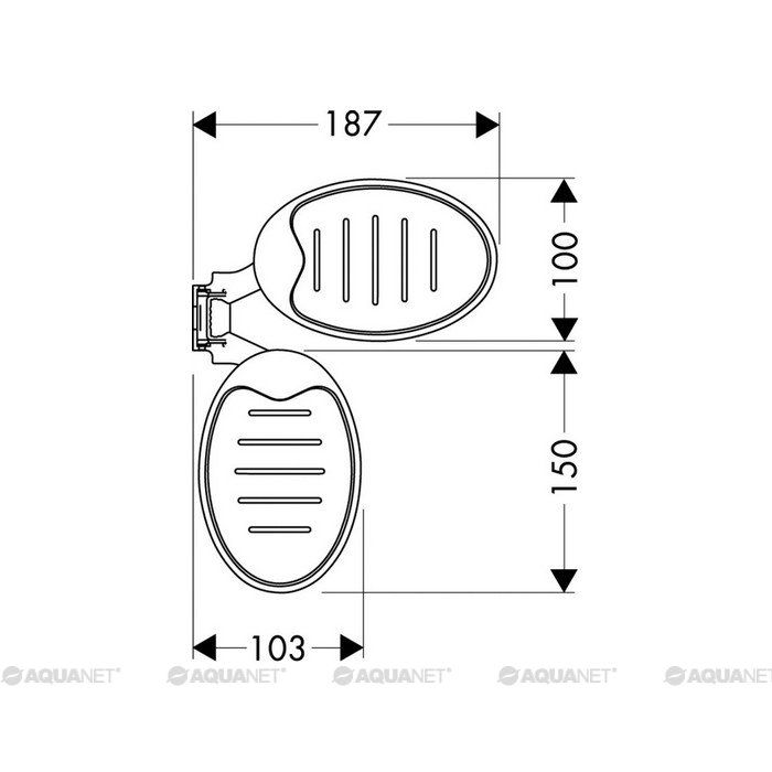 Набор мыльниц Hansgrohe Raindance Cassetta 28698000