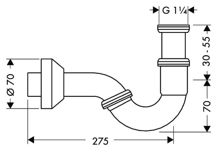 Сифон для биде Hansgrohe 55237000