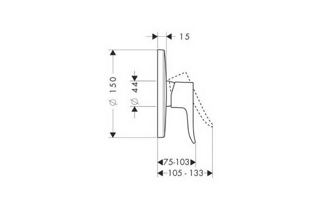 Смеситель для душа Hansgrohe Metris 31685000