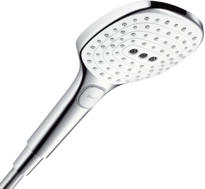 Душевой гарнитур Hansgrohe Raindance Select 120 3jet 65 (хром/белый) 26620400