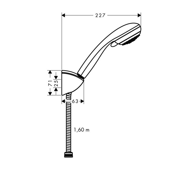 Душевой набор Hansgrohe Crometta 85 Vario/Porter'C 27559000