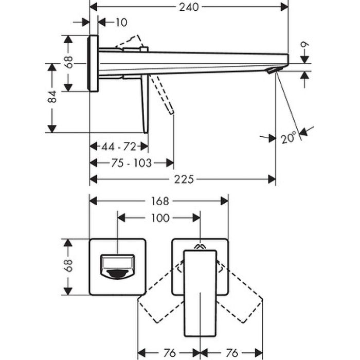 Смеситель для раковины Hansgrohe Metropol 32526990