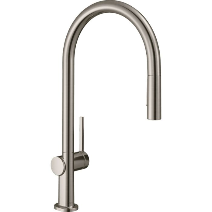 Кухонный смеситель однорычажный, 210, с вытяжным душем, 2jet, sBox Hansgrohe 72801800, под сталь