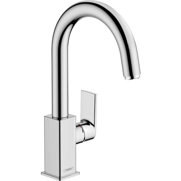 Смеситель для раковины со сливным гарнитуром Hansgrohe Vernis Shape 210 71564000 хром