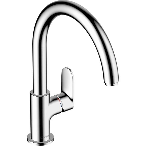 Кухонный смеситель 260 однорычажный с поворотным изливом Hansgrohe Vernis Blend M35 71870000 хром