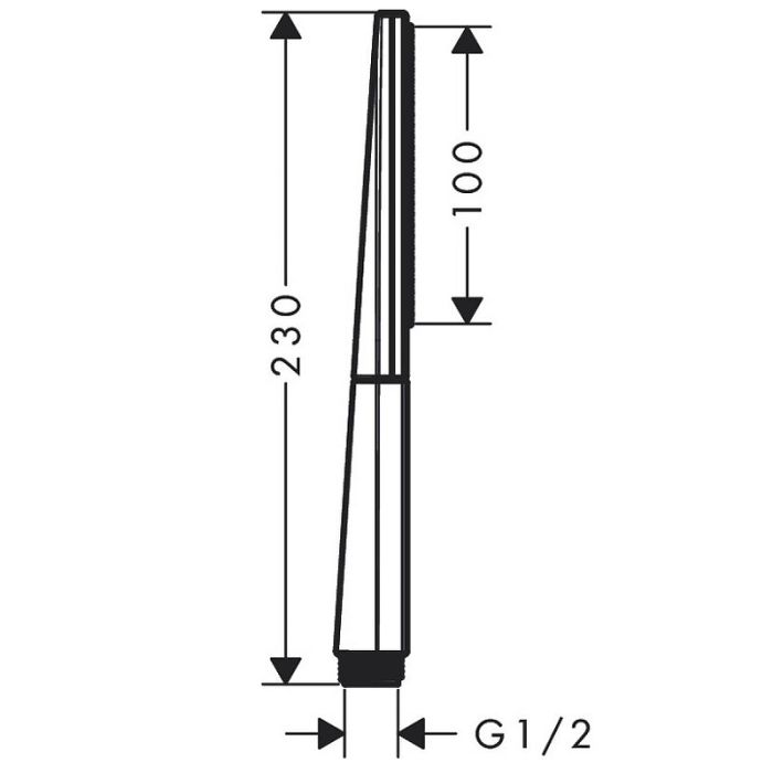 Ручной Душ Rainfinity HS 1jet Hansgrohe 26866140, шлифованная бронза