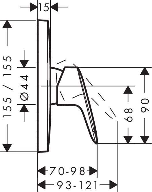 Смеситель для душа Hansgrohe Logis 71605000