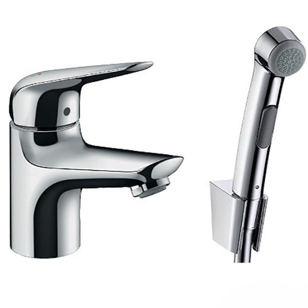 Смеситель для раковины с гигиеническим душем Hansgrohe Novus 71144000