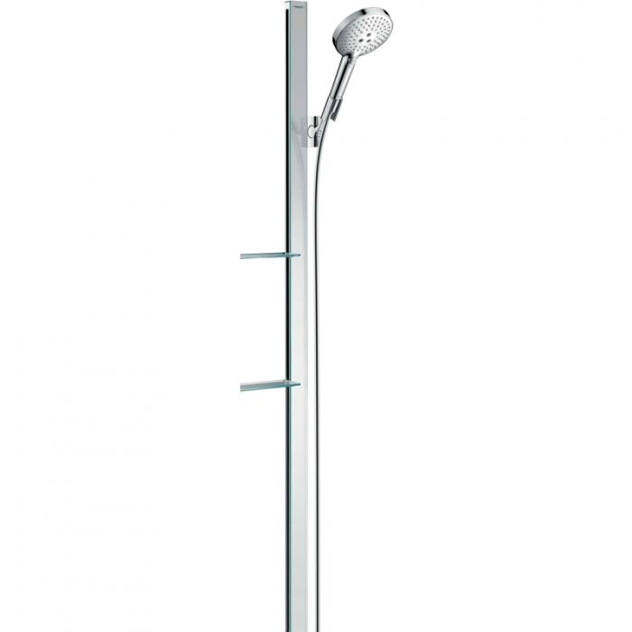 Душевой набор Hansgrohe Raindance Select S 120 3jet со штангой 150 см и мыльницей 27646000, хром