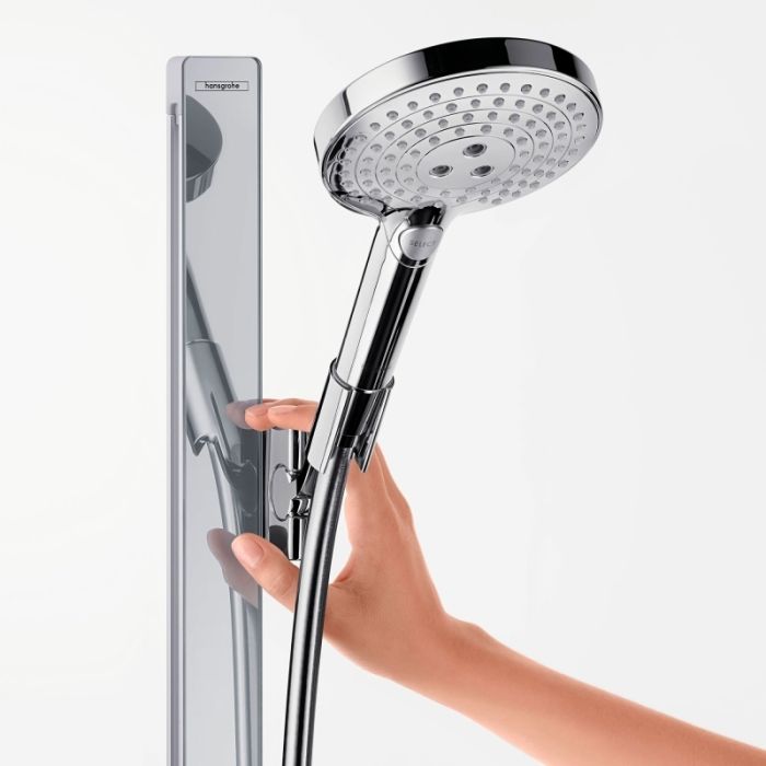 Душевой набор Hansgrohe Raindance Select S 120 3jet со штангой 150 см и мыльницей 27646000, хром