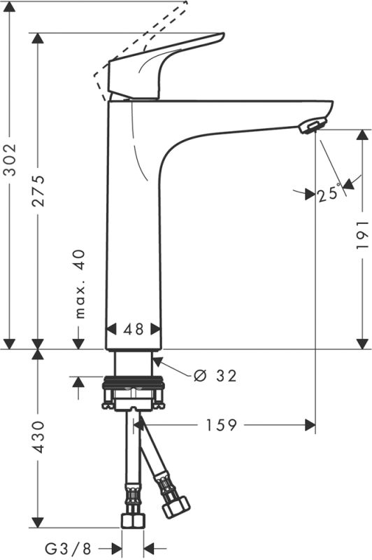 Смеситель Hansgrohe Focus 31518000, хром