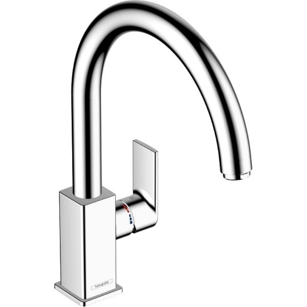 Кухонный смеситель 260 однорычажный с поворотным изливом Hansgrohe Vernis Shape M35 71871000 хром