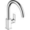 Кухонный смеситель 260 однорычажный с поворотным изливом Hansgrohe Vernis Shape M35 71871000 хром