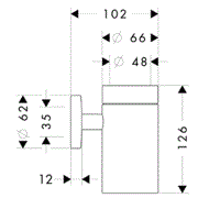 Стакан Hansgrohe Logis 40518000