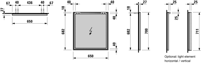 Светильник Laufen Frame 4.4748.1.900.007.1