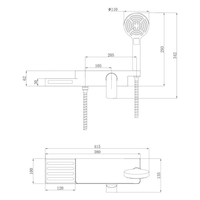 Смеситель для душа Lemark Unibox LM6903CW, Хром