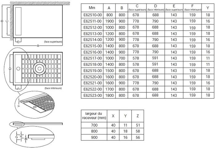 E66514-F-00 Flight Душевой поддон 1200X900, белый