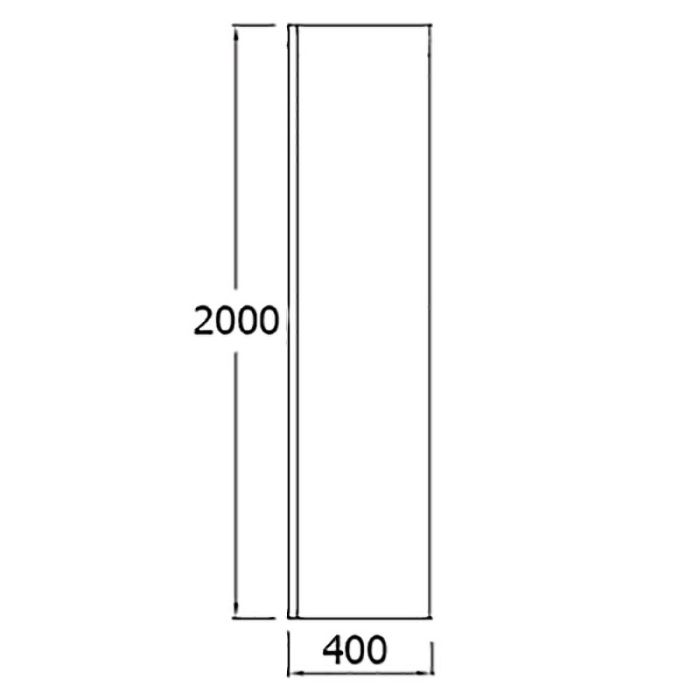 Боковая стенка Jacob Delafon Contra 40x200 E22WP40-GA