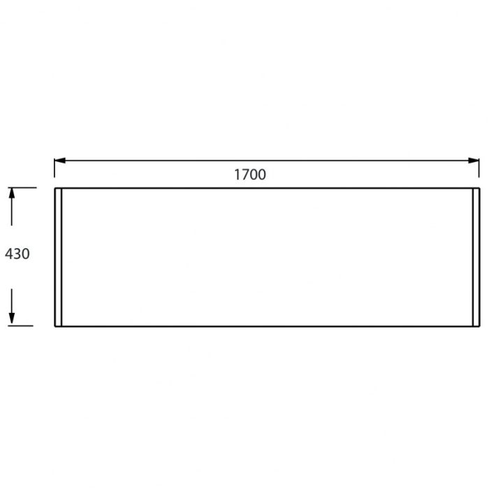 Фронтальная панель Jacob Delafon Ove E6D303RU-00 для ванны Ove 170x70