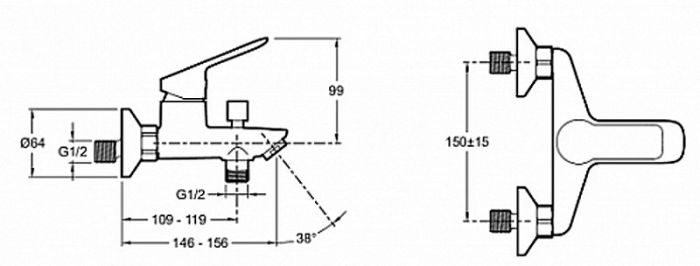 E20850RU-CP Set LUCIEN набор смесителей (E20848-CP+E20849-CP+E32907-CP)