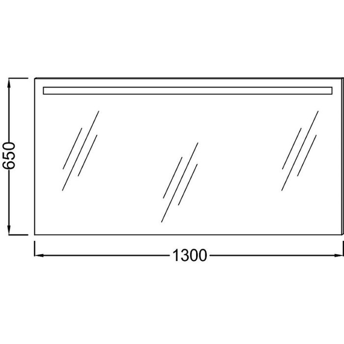 Зеркало Jacob Delafon Parallel 130x65 EB1419-NF