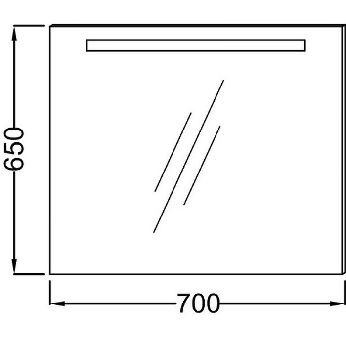 Зеркало с подсветкой Jacob Delafon Parallel 70см EB1412-NF