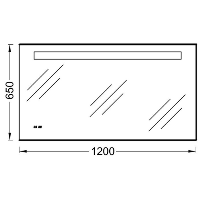 Зеркало с подсветкой Jacob Delafon Formilia 120x65 EB1163-NF