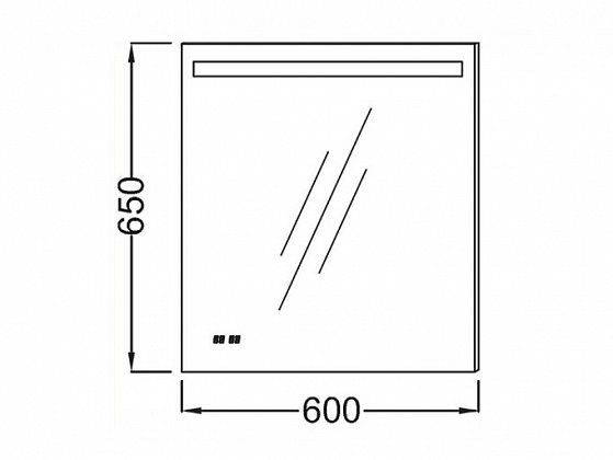 Зеркало Jacob Delafon Parallel 60x65 EB1430-NF