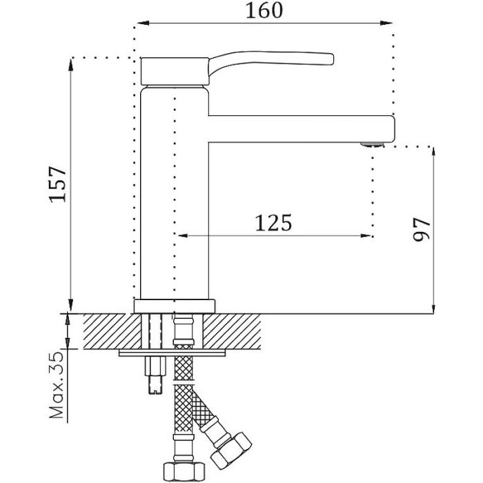 Смеситель для раковины BELZ B612 (B10612)