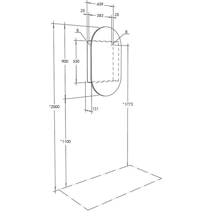 Зеркальный шкаф Aquaton Оливия 1A254502OL010