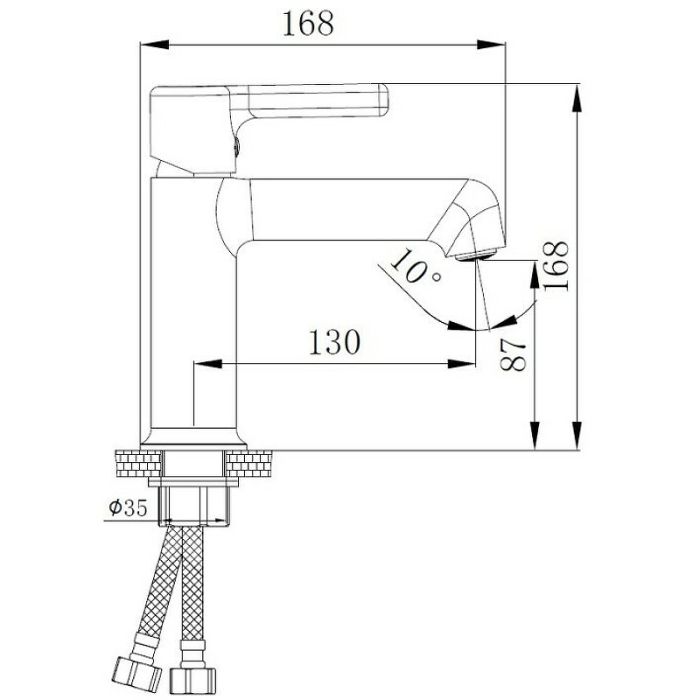 Смеситель для раковины Haiba (HB10814)