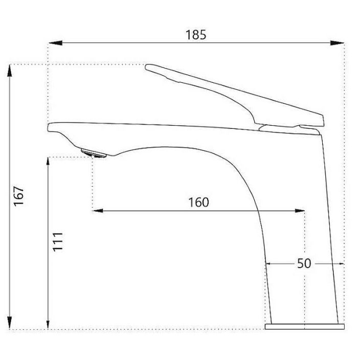 Смеситель для раковины Haiba HB10816-7 Черный матовый