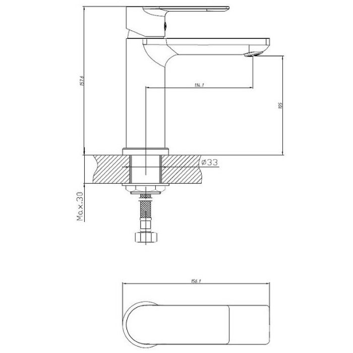 Смеситель для раковины с гигиеническим душем Haiba (HB12505)