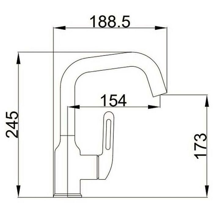 Смеситель для раковины Haiba HB10825 Хром