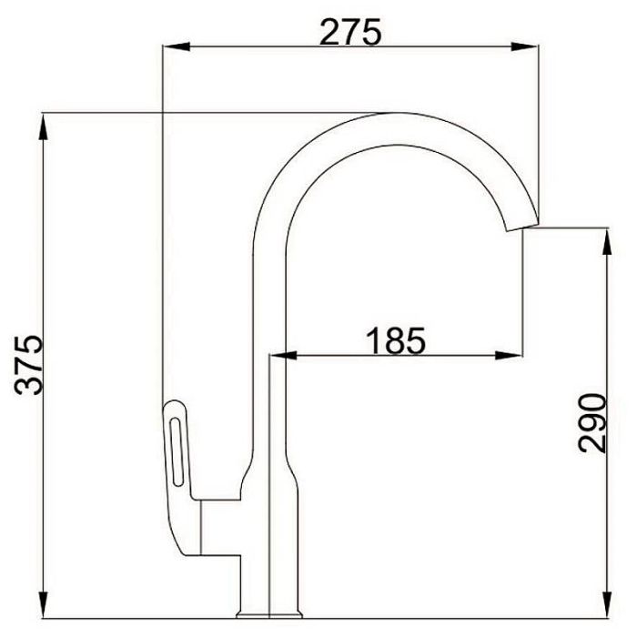 Смеситель для кухни Haiba HB70825 Хром