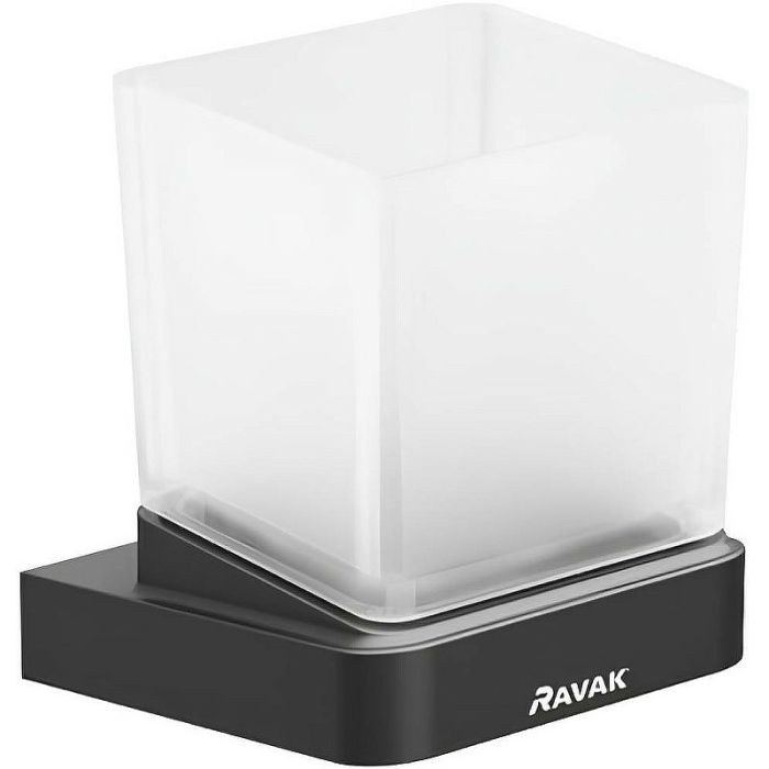 Стакан для зубных щеток Ravak 10° X07P557 Черный матовый