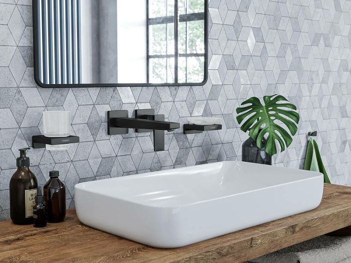 Стакан для зубных щеток AddStoris Hansgrohe 41749670, матовый черный