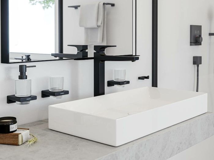 Двойной крючок AddStoris Hansgrohe 41755990, полированное золото