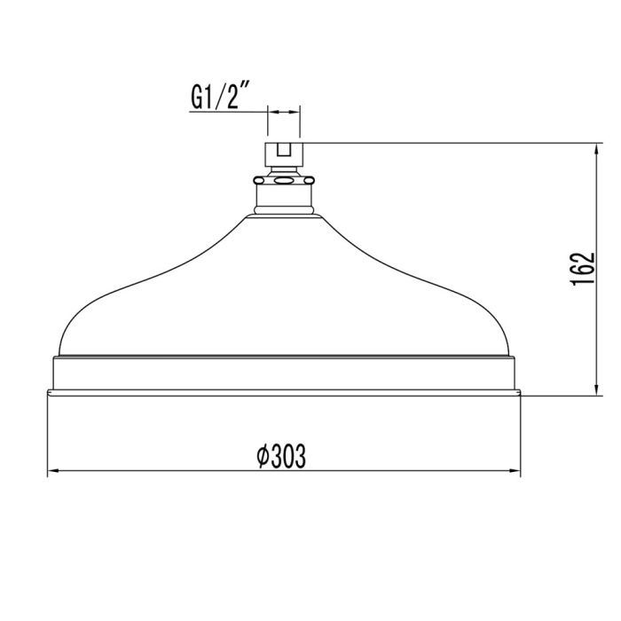 Верхний душ Lemark LM9830C, Хром