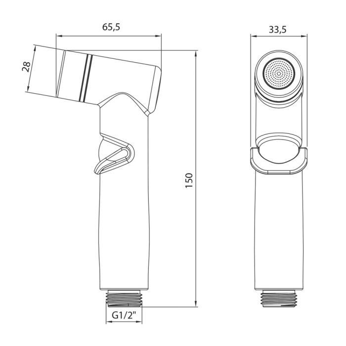 Гигиенический душ Lemark LM8088GM, Графит