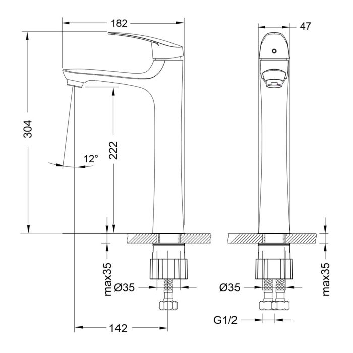 Смеситель для раковины Lemark Linara LM0409C, Хром