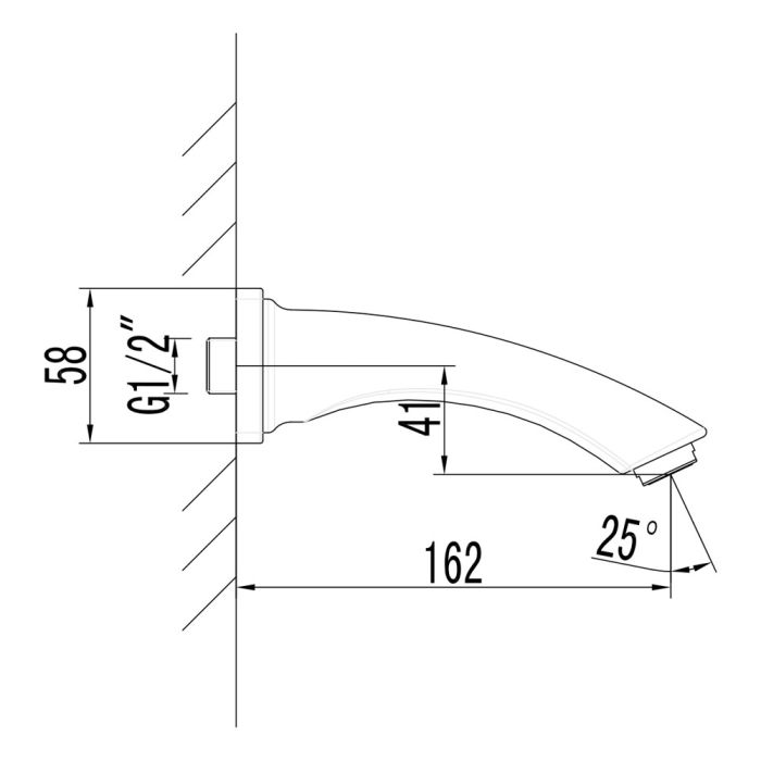 Излив для смесителя Lemark LM3781GM, Графит