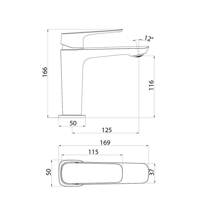 Смеситель для умывальника IDDIS Sign (SIGSB00i01)