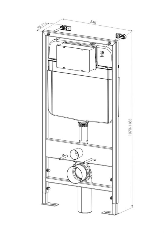 Комплект DK DS1021602 унитаз DT1026016, инсталляция DI8055119, клавиша смыва DB1519016