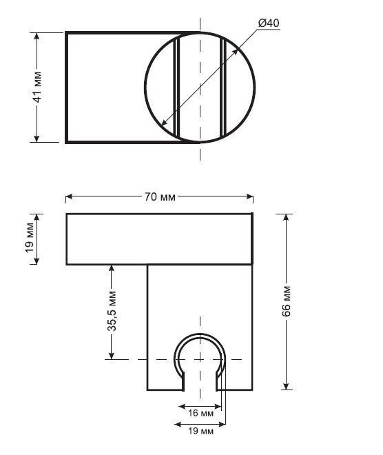 Держатель для душа ESKO (SH405)