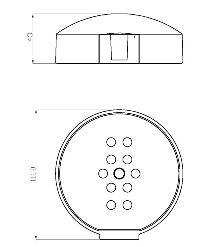 Мыльница для стоек ESKO (SD505)